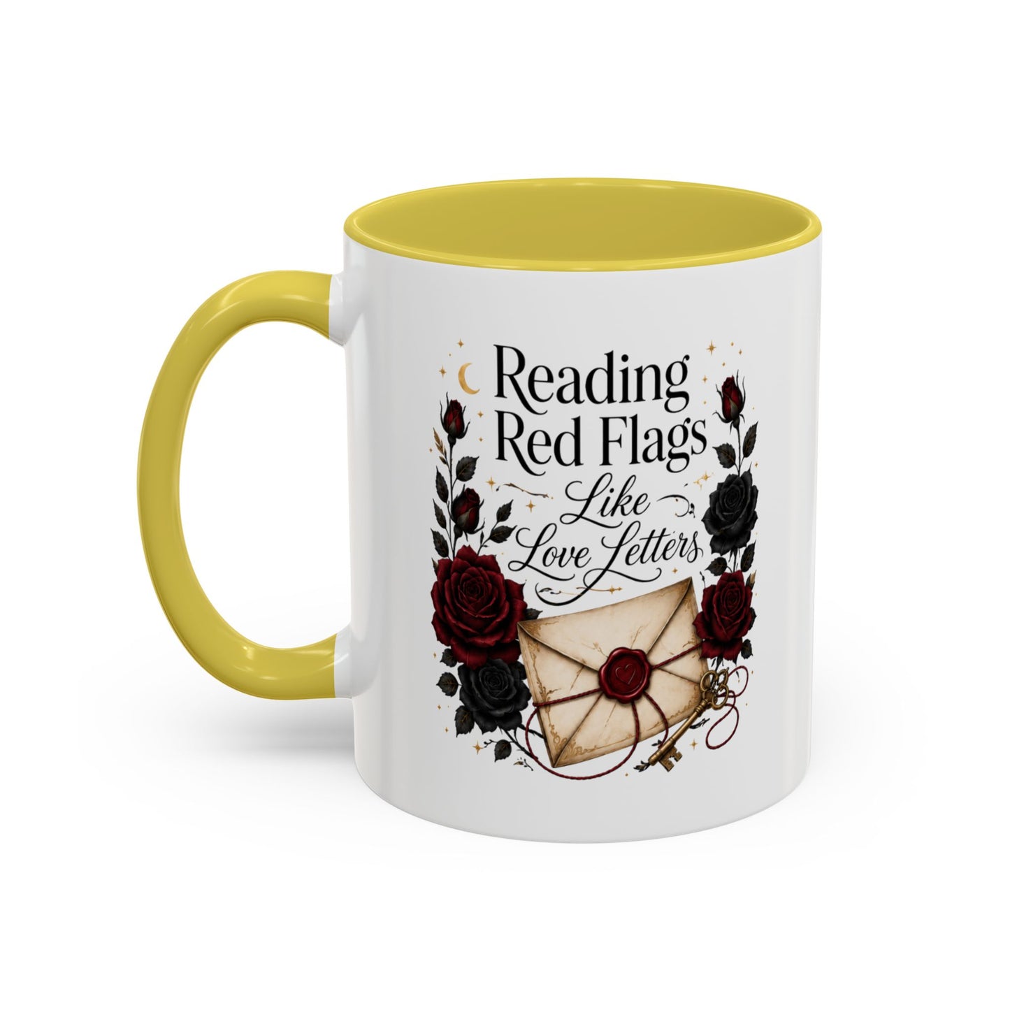 Reading Red Flags Like Love Letters Mug
