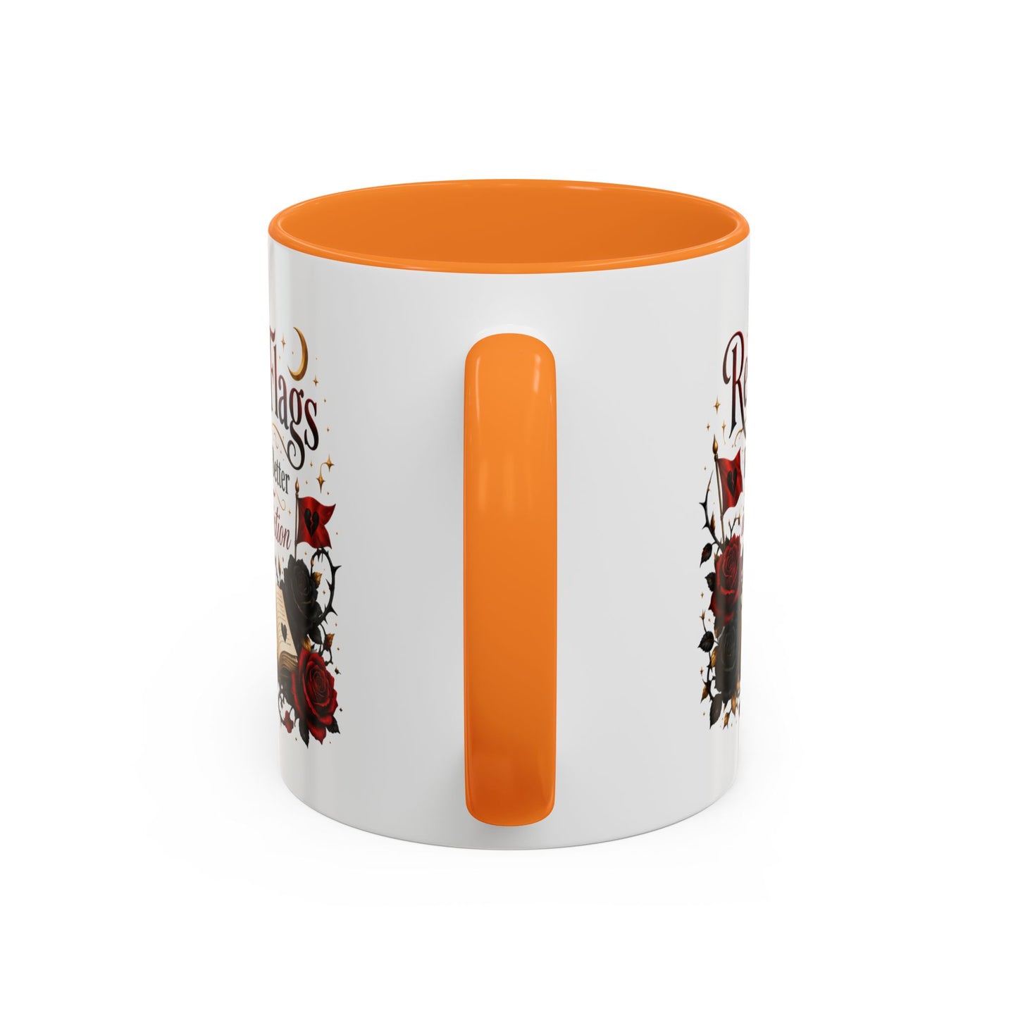 Book Lover Mug — "Red Flags Read Better in Fiction" Ceramic Coffee Cup (11oz/15oz)