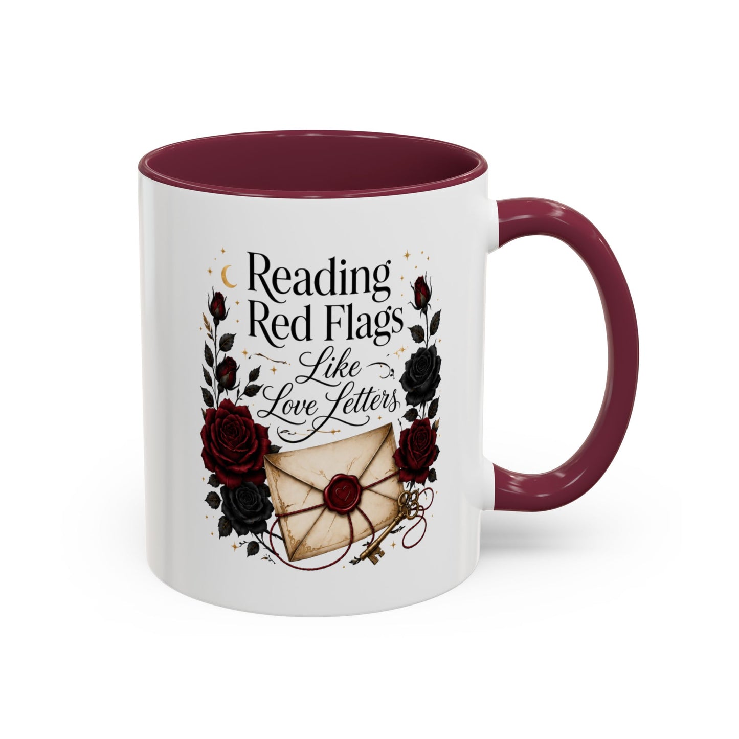 Reading Red Flags Like Love Letters Mug