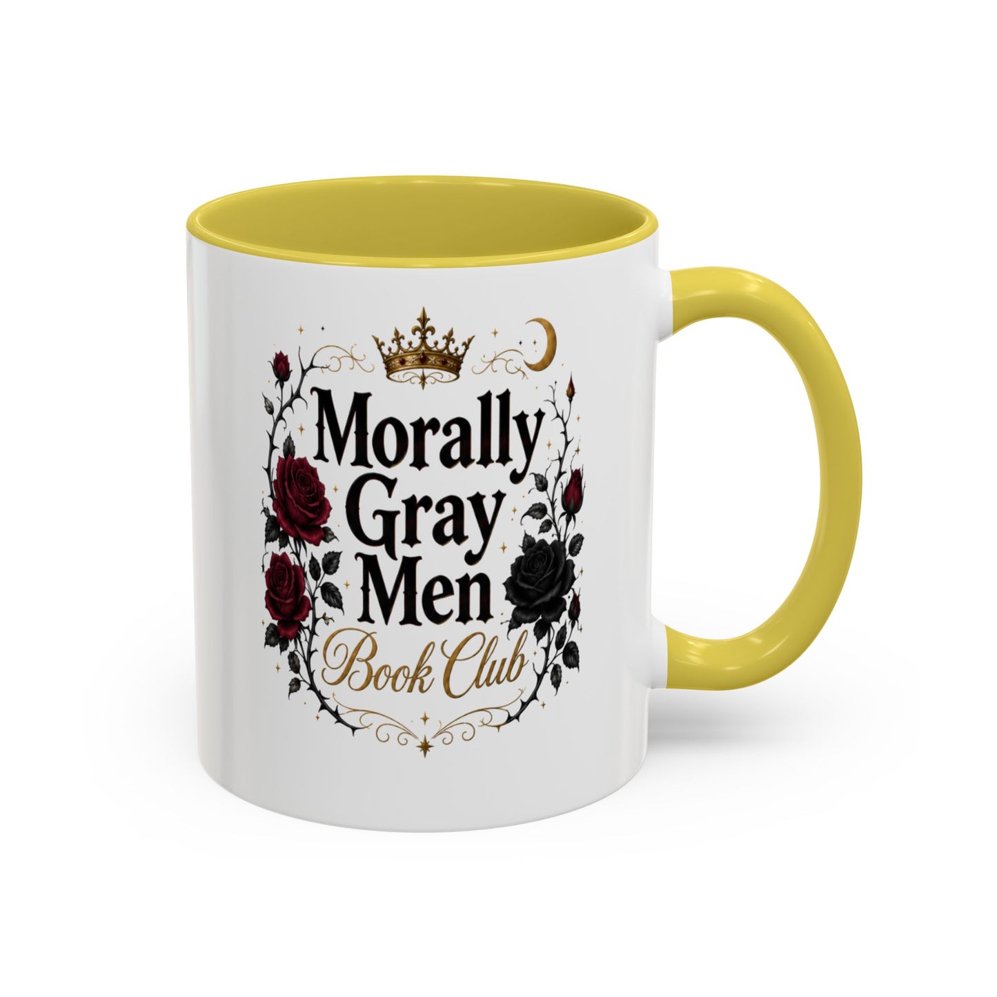 Morally Gray Men Book Club Mug — 11oz & 15oz Floral Gothic Coffee Cup