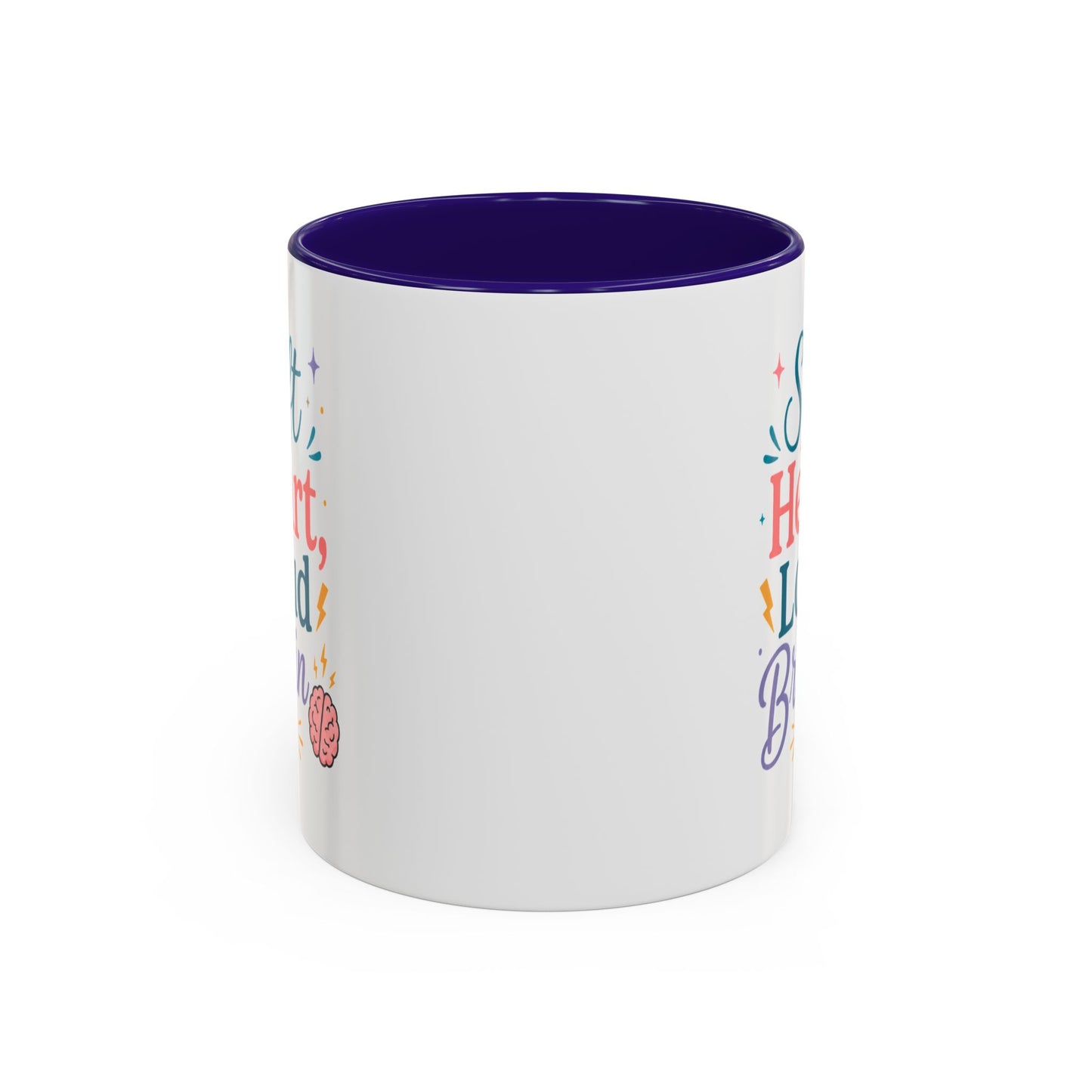 Soft Heart Loud Brain Coffee Mug — Colorful 11oz & 15oz Ceramic Mug
