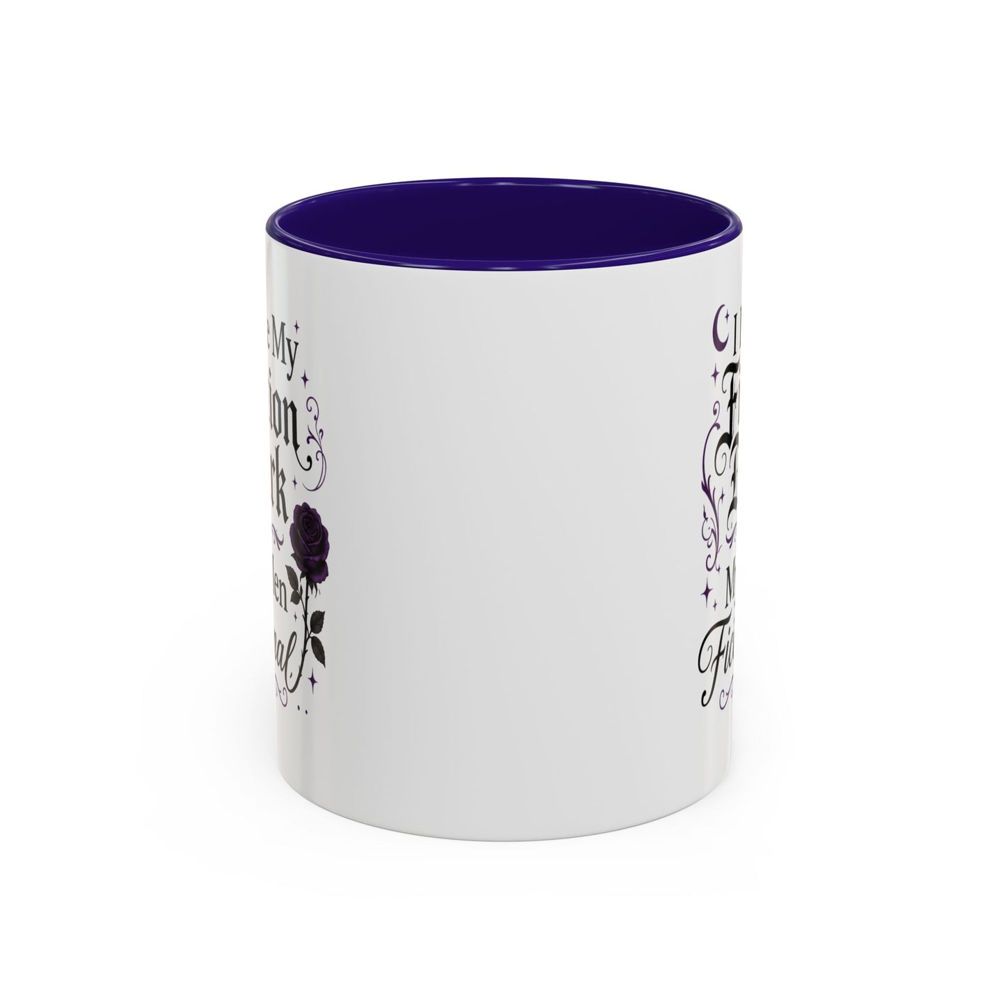 Fiction Dark Coffee Mug — "I Like My Fiction Dark & My Men Fictional" (11oz/15oz)