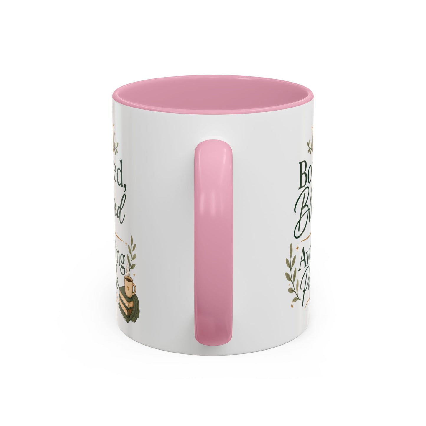 Booked, Blessed & Avoiding People Mug — Book Lover Coffee Cup (11oz/15oz)