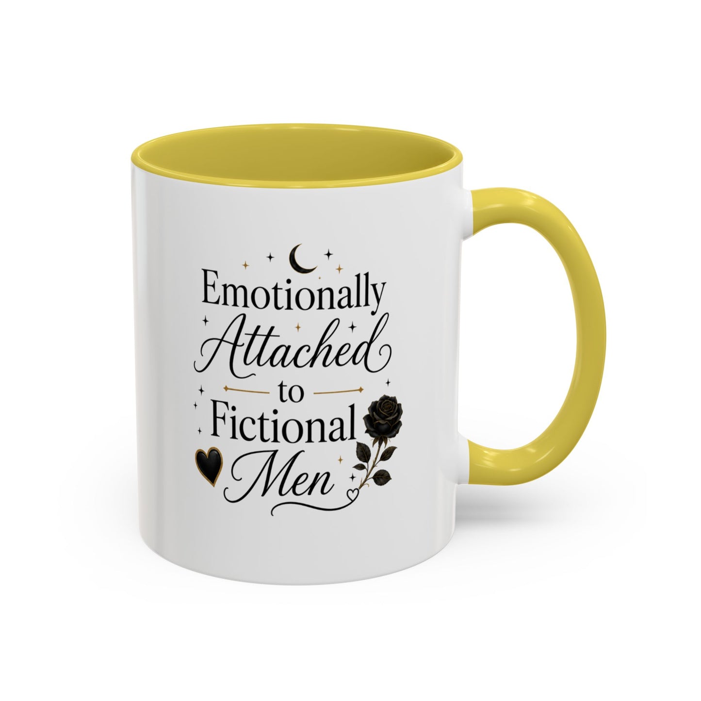 Emotionally Attached to Fictional Men Ceramic Mug — 11oz/15oz