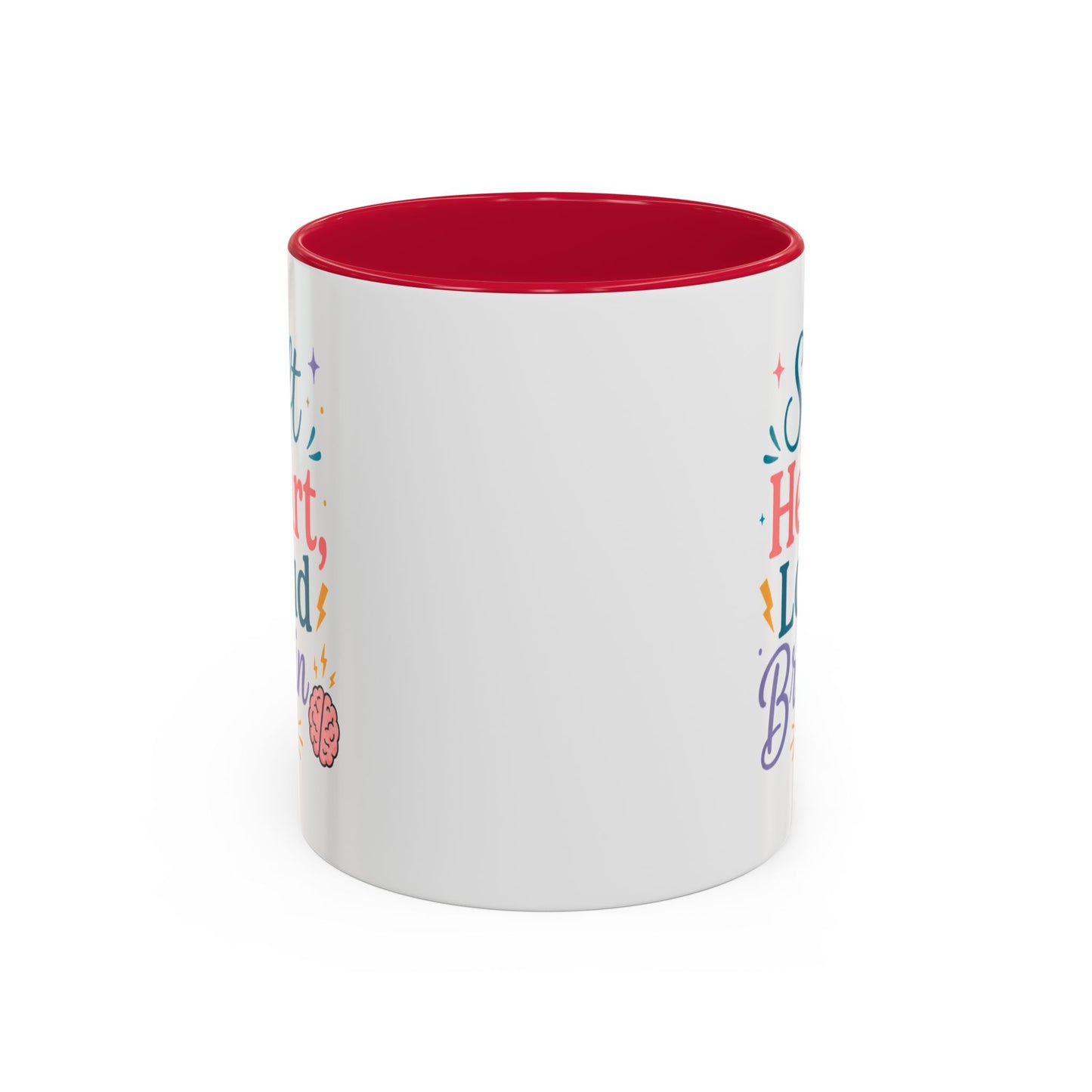 Soft Heart Loud Brain Coffee Mug — Colorful 11oz & 15oz Ceramic Mug