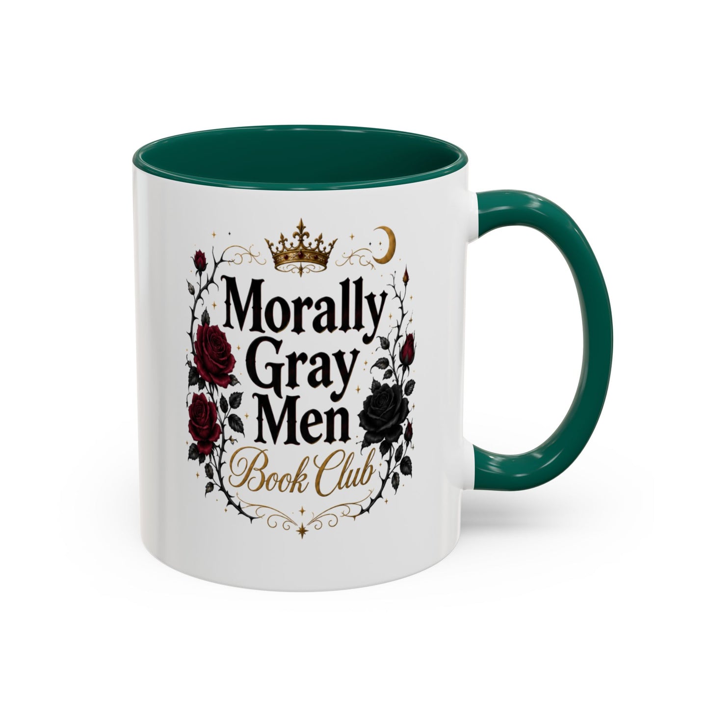 Morally Gray Men Book Club Mug — 11oz & 15oz Floral Gothic Coffee Cup