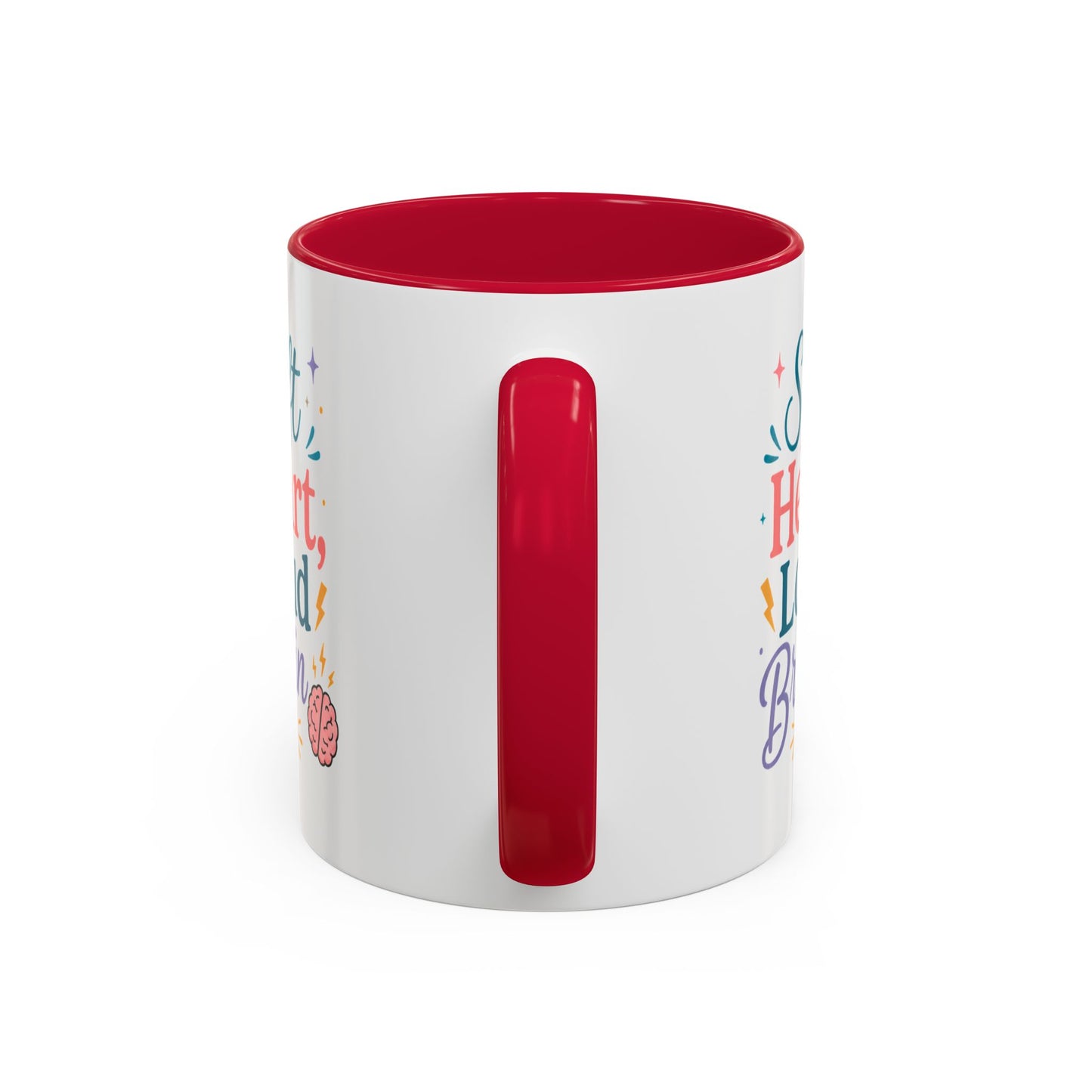 Soft Heart Loud Brain Coffee Mug — Colorful 11oz & 15oz Ceramic Mug