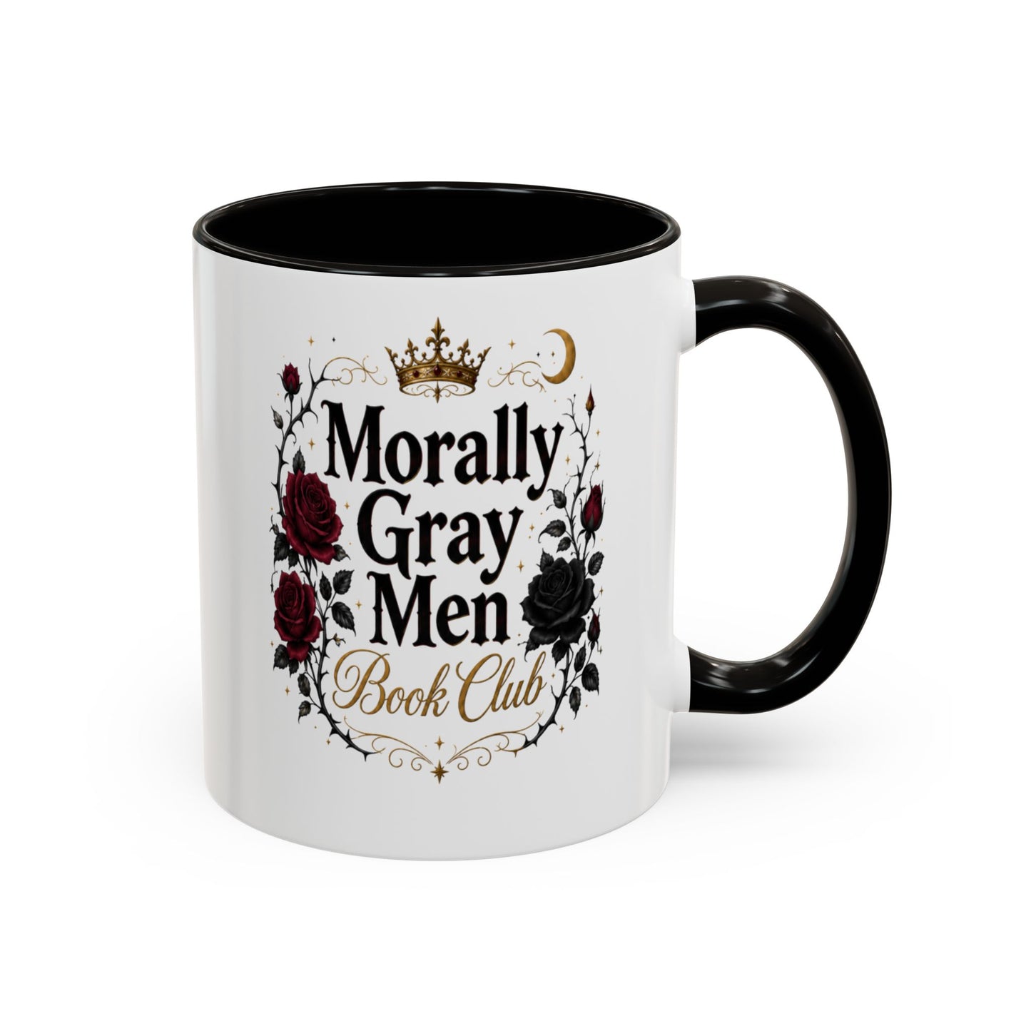 Morally Gray Men Book Club Mug — 11oz & 15oz Floral Gothic Coffee Cup