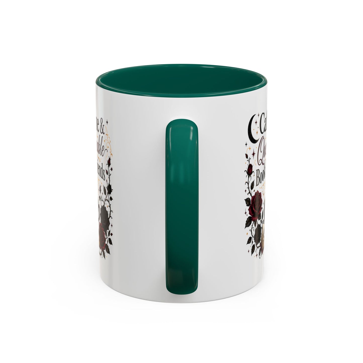 Caffeine & Questionable Book Boyfriends Coffee Mug — 11oz/15oz Novelty Booklover Gift