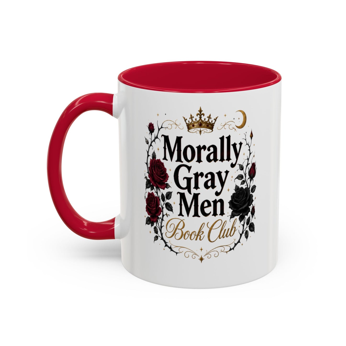 Morally Gray Men Book Club Mug — 11oz & 15oz Floral Gothic Coffee Cup