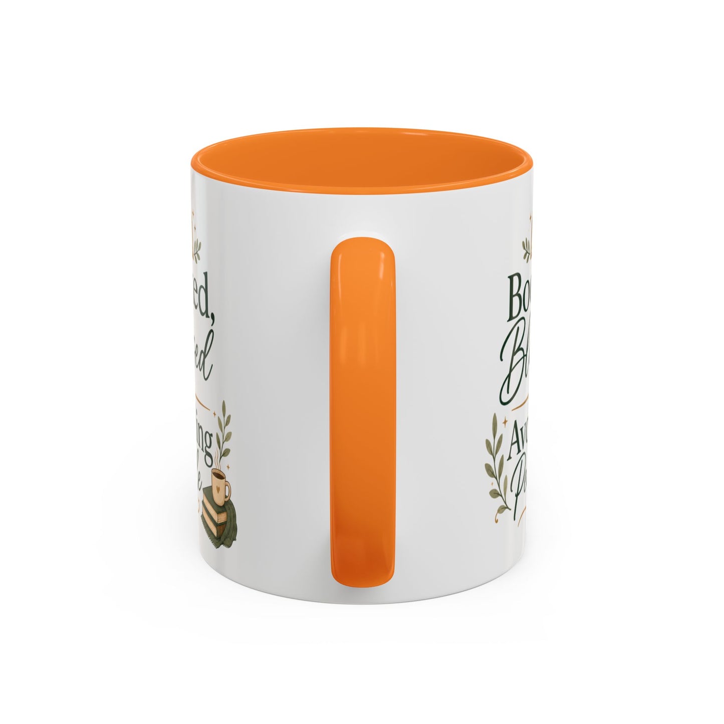 Booked, Blessed & Avoiding People Mug — Book Lover Coffee Cup (11oz/15oz)