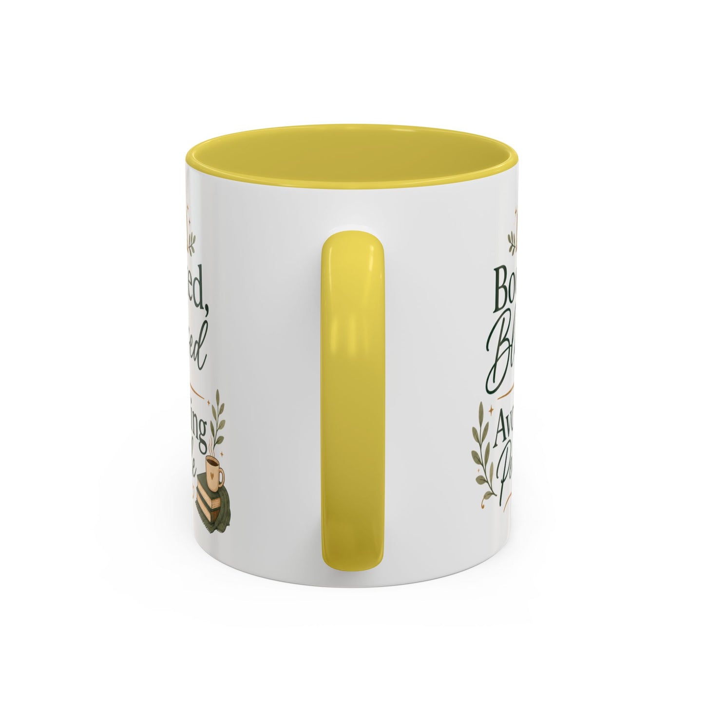 Booked, Blessed & Avoiding People Mug — Book Lover Coffee Cup (11oz/15oz)