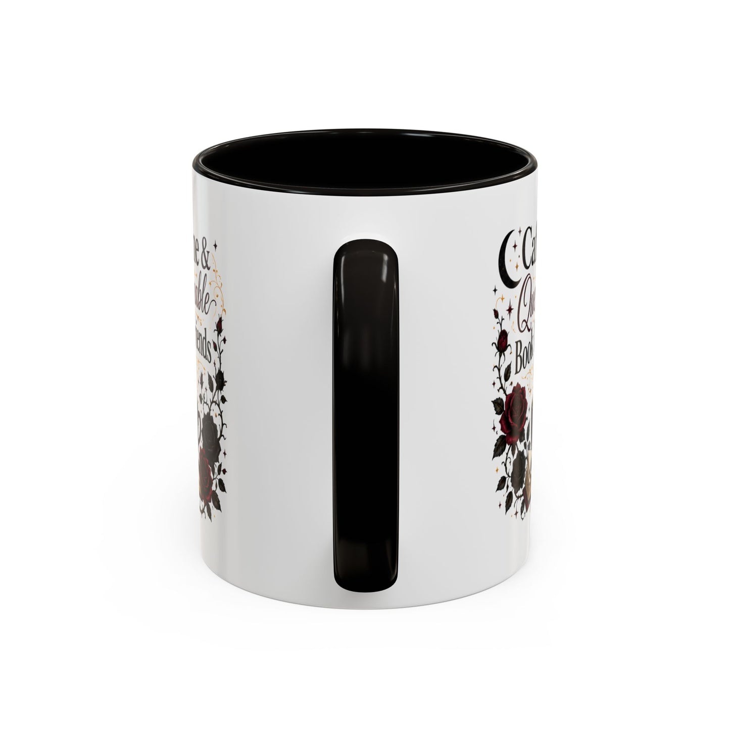 Caffeine & Questionable Book Boyfriends Coffee Mug — 11oz/15oz Novelty Booklover Gift