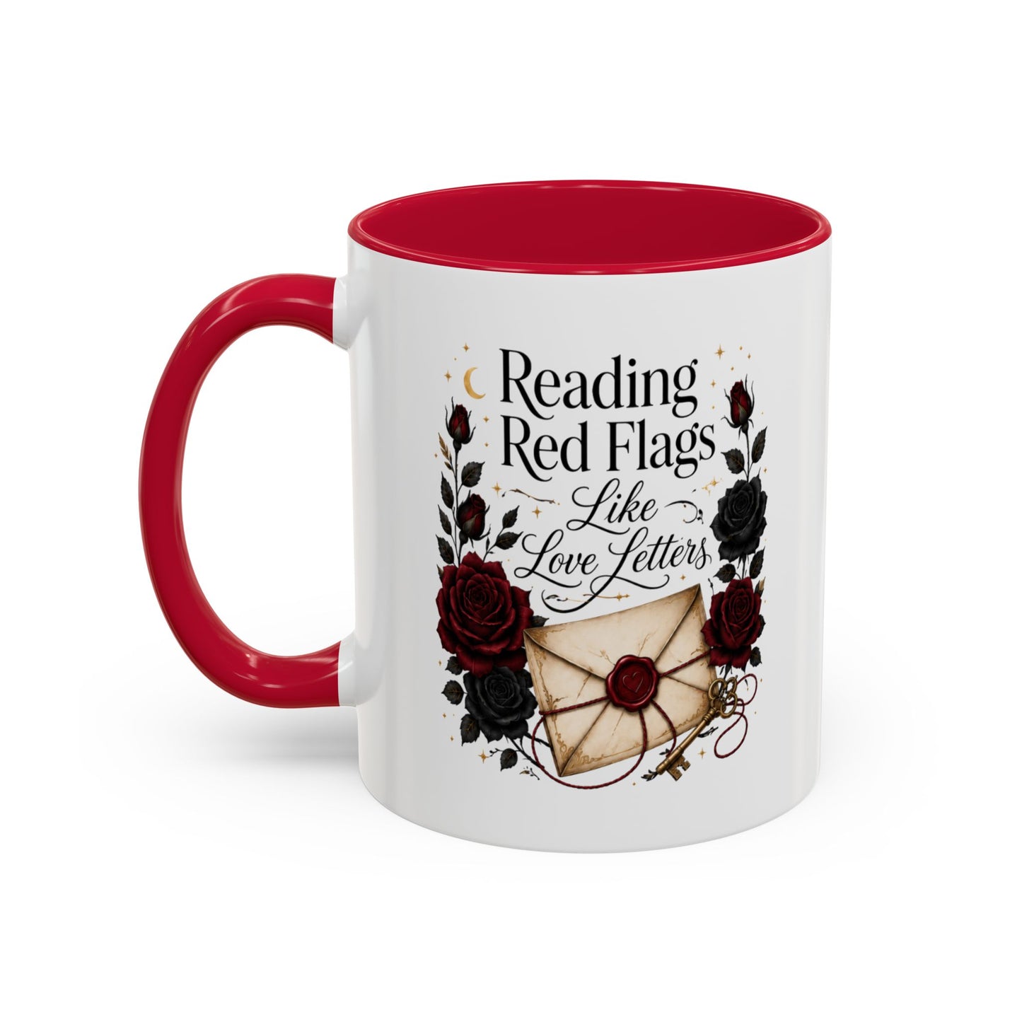 Reading Red Flags Like Love Letters Mug