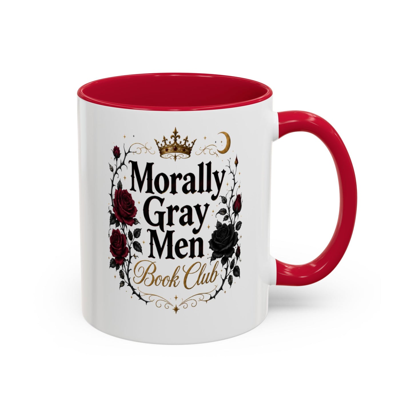 Morally Gray Men Book Club Mug — 11oz & 15oz Floral Gothic Coffee Cup