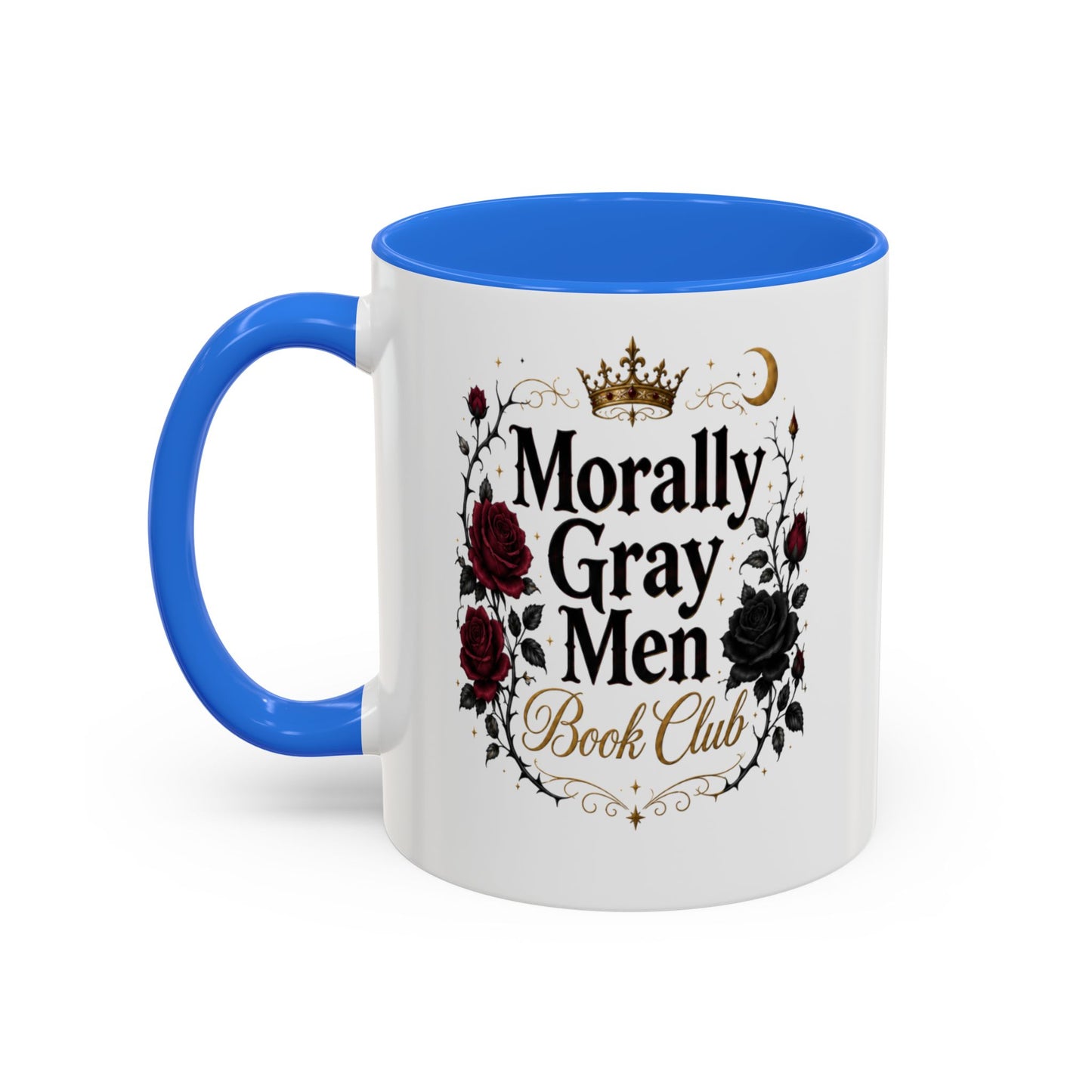 Morally Gray Men Book Club Mug — 11oz & 15oz Floral Gothic Coffee Cup