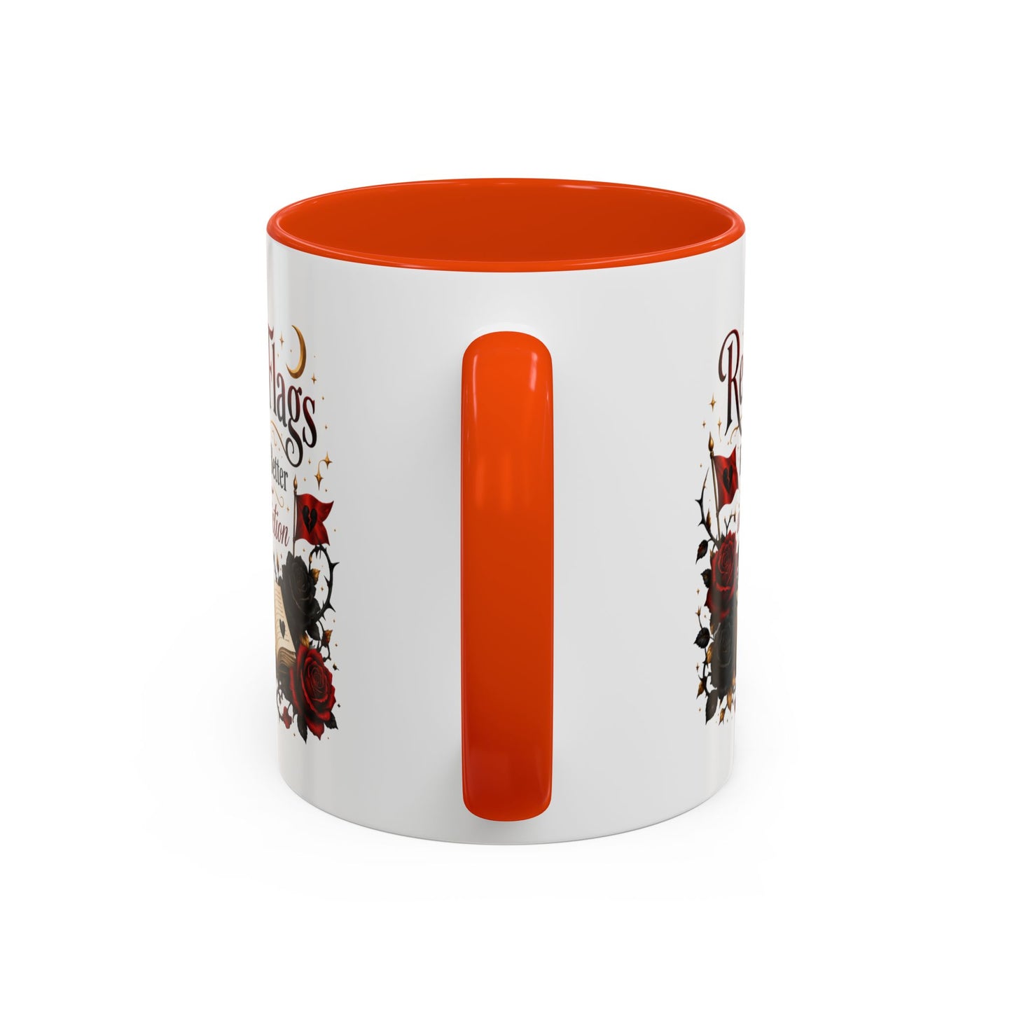 Book Lover Mug — "Red Flags Read Better in Fiction" Ceramic Coffee Cup (11oz/15oz)