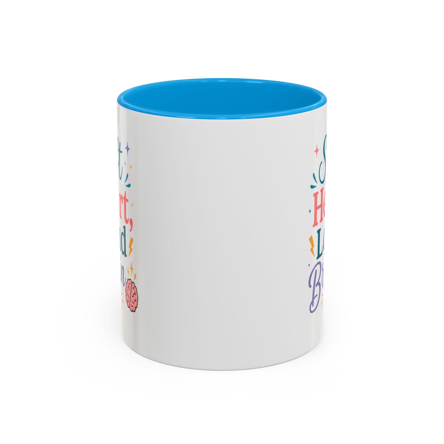 Soft Heart Loud Brain Coffee Mug — Colorful 11oz & 15oz Ceramic Mug
