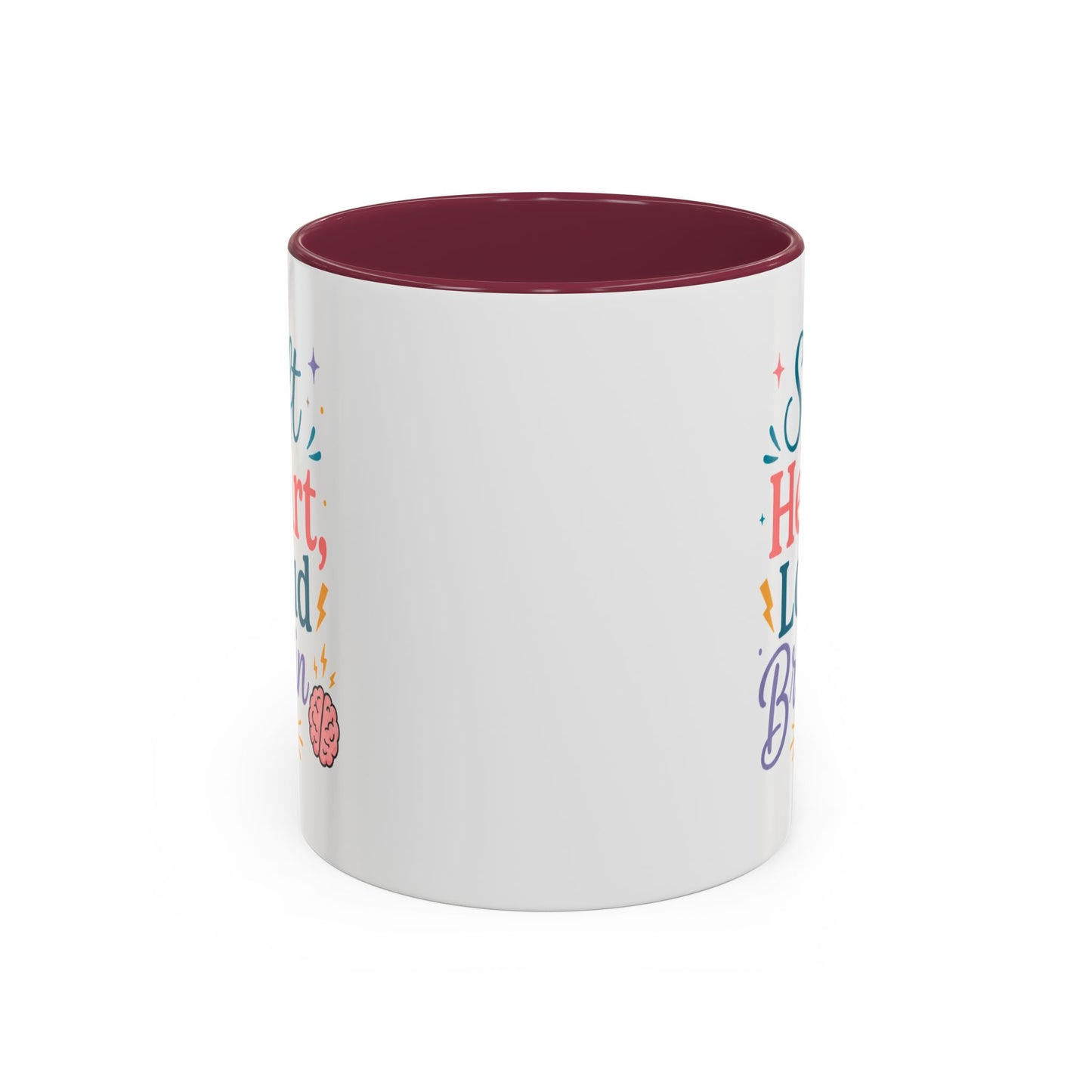Soft Heart Loud Brain Coffee Mug — Colorful 11oz & 15oz Ceramic Mug