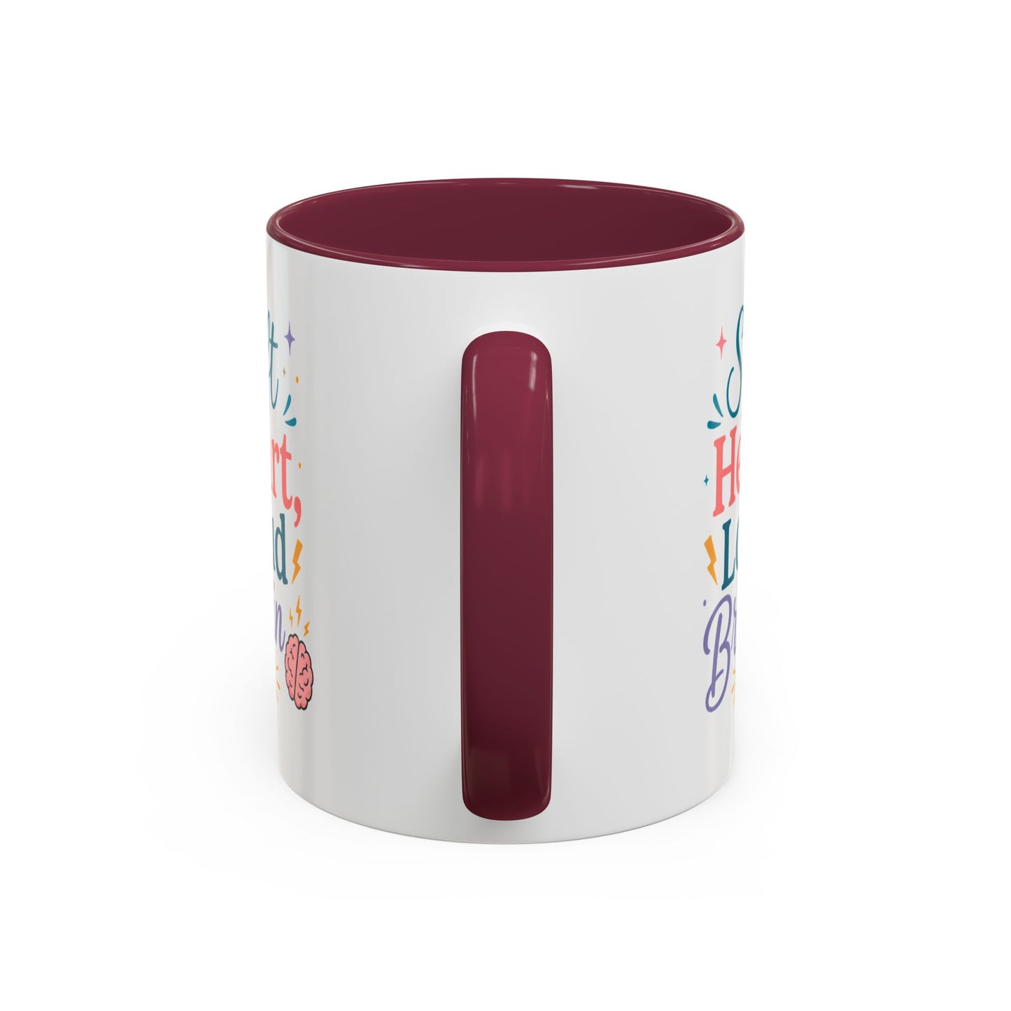 Soft Heart Loud Brain Coffee Mug — Colorful 11oz & 15oz Ceramic Mug