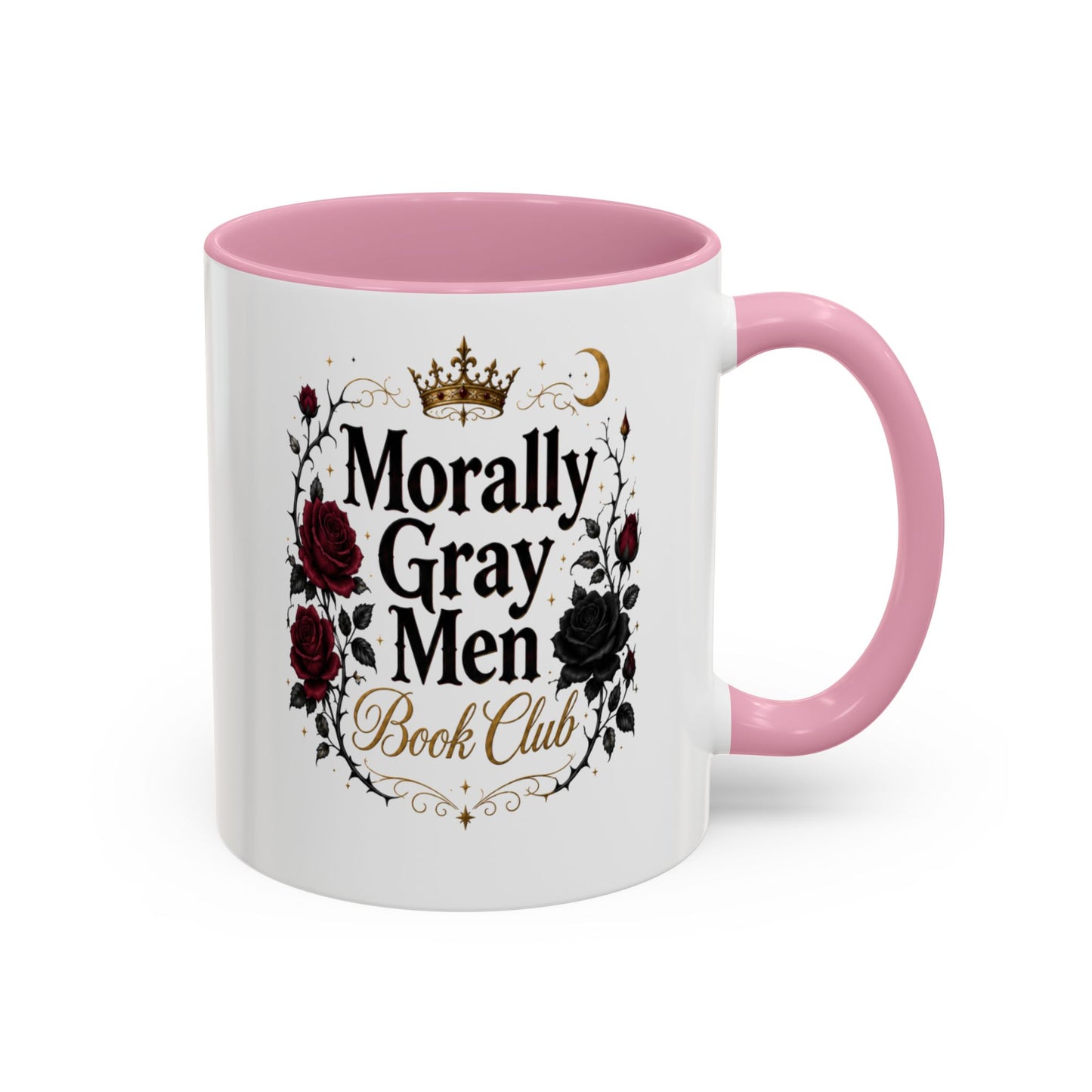 Morally Gray Men Book Club Mug — 11oz & 15oz Floral Gothic Coffee Cup