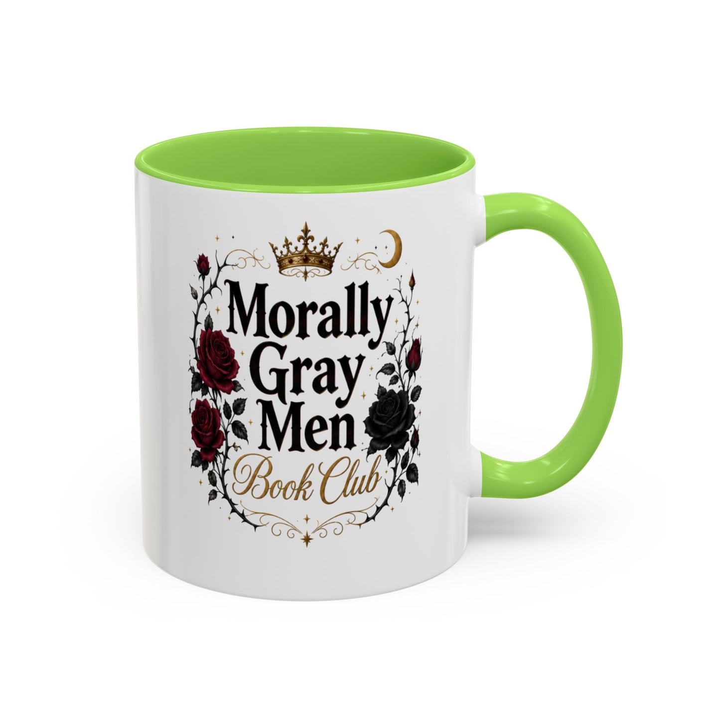 Morally Gray Men Book Club Mug — 11oz & 15oz Floral Gothic Coffee Cup