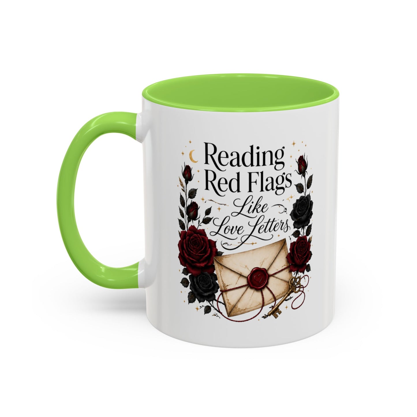Reading Red Flags Like Love Letters Mug