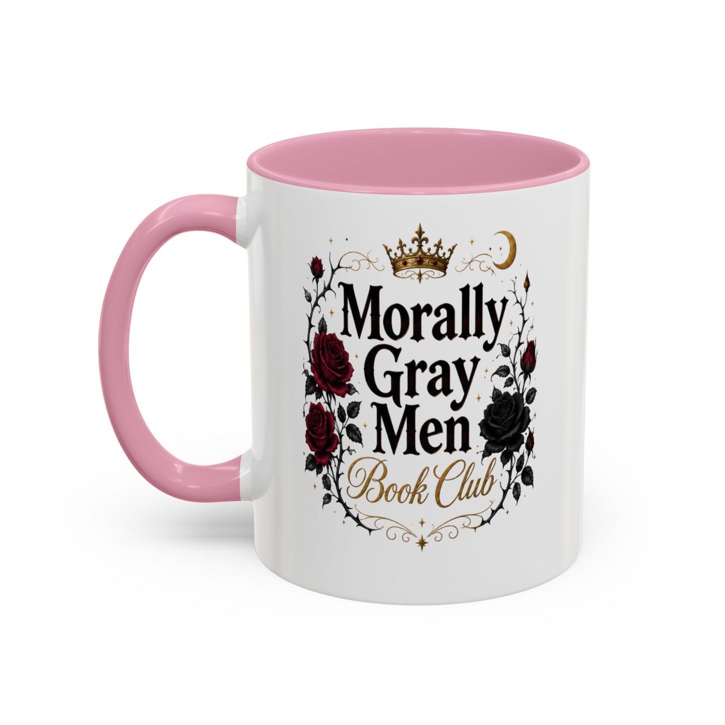 Morally Gray Men Book Club Mug — 11oz & 15oz Floral Gothic Coffee Cup