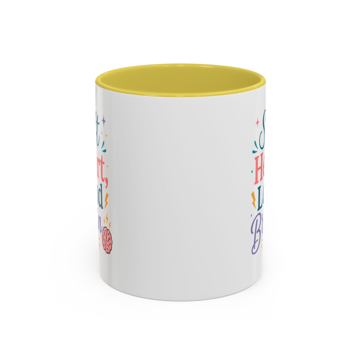 Soft Heart Loud Brain Coffee Mug — Colorful 11oz & 15oz Ceramic Mug