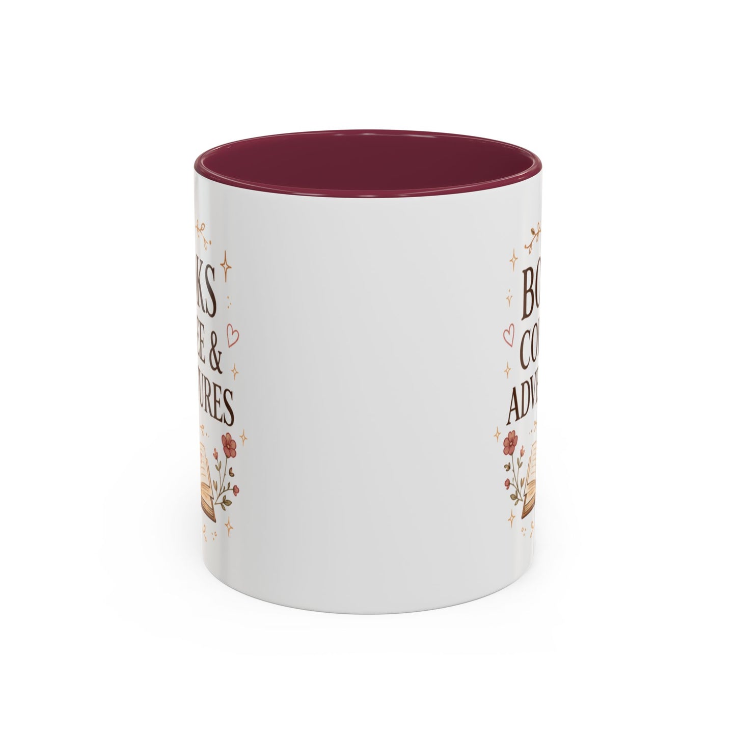 Books, Coffee & Adventures Mug — Cozy Reading Gift (11oz/15oz)