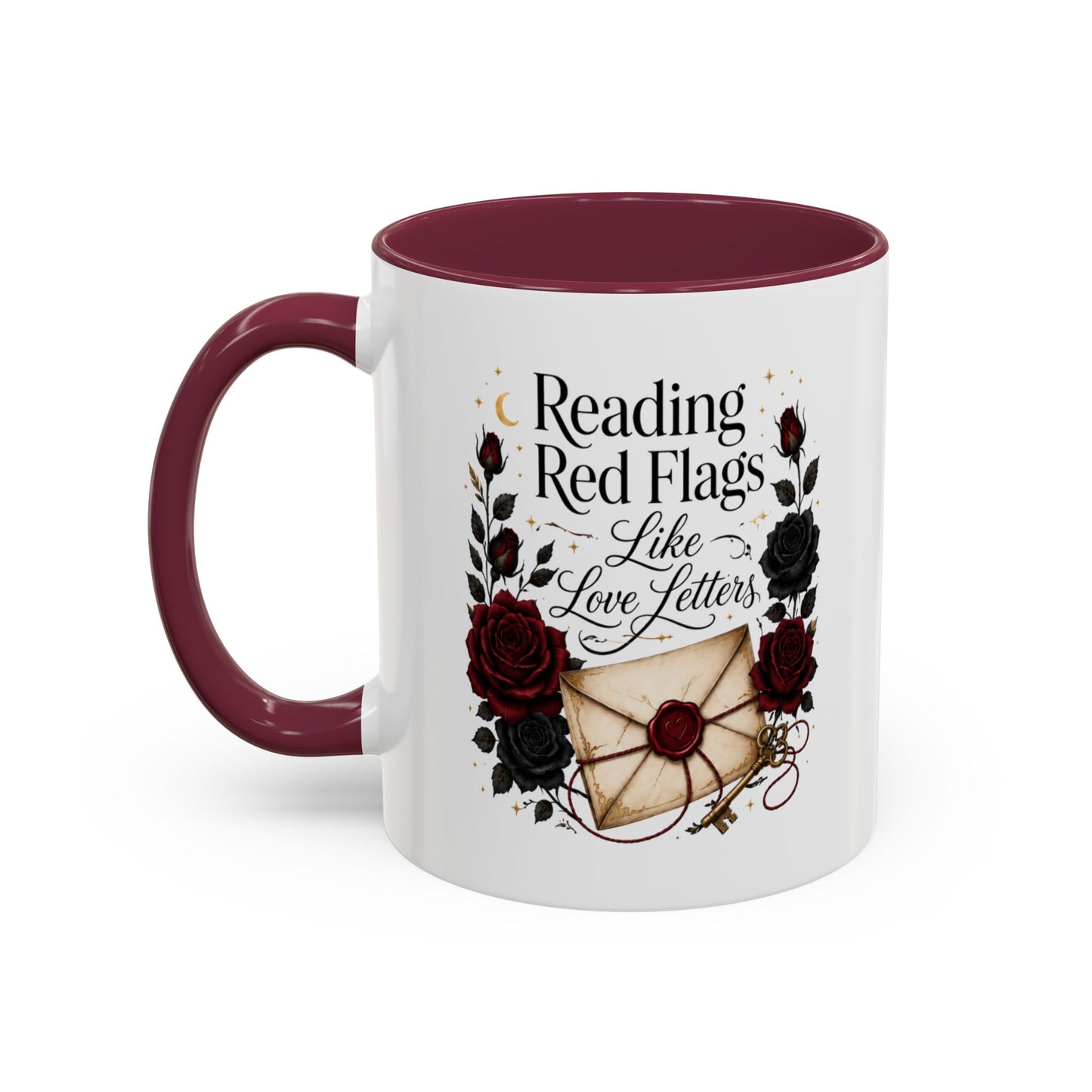 Reading Red Flags Like Love Letters Mug