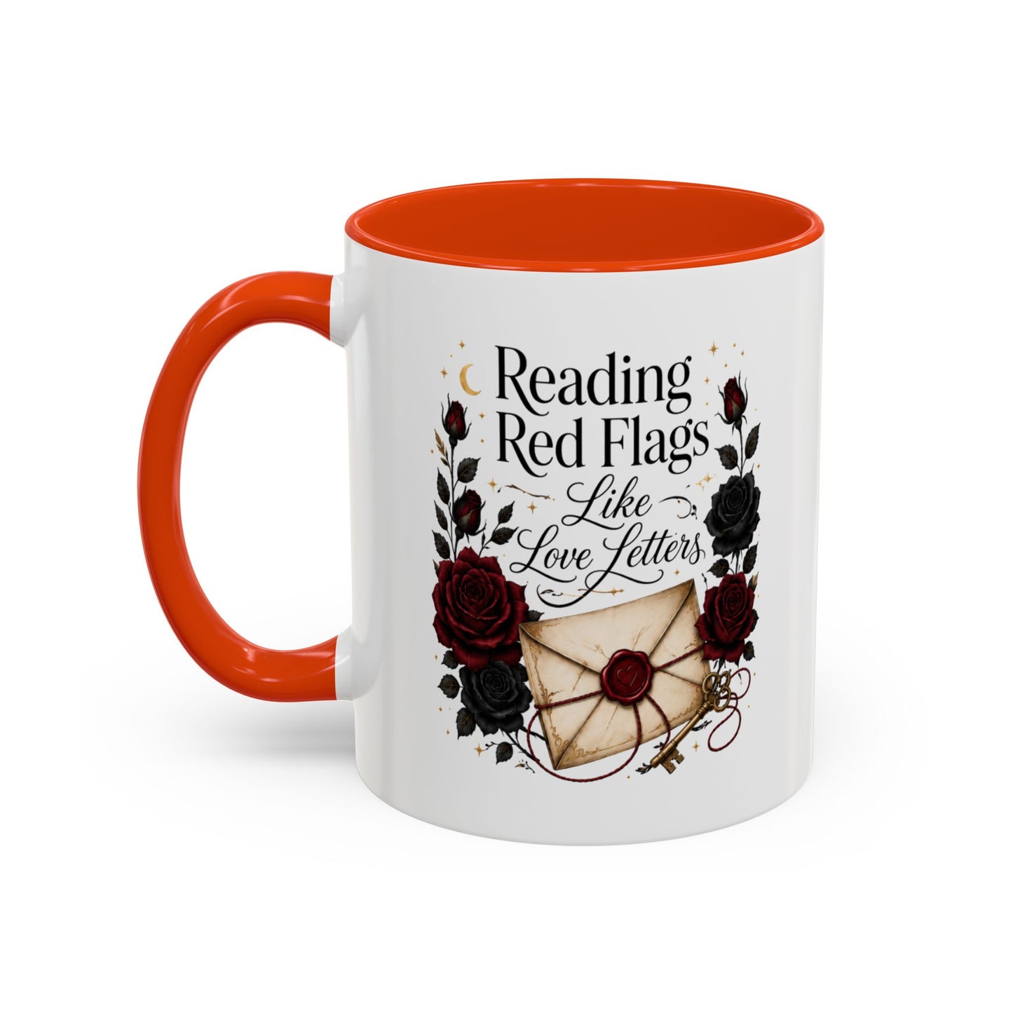 Reading Red Flags Like Love Letters Mug