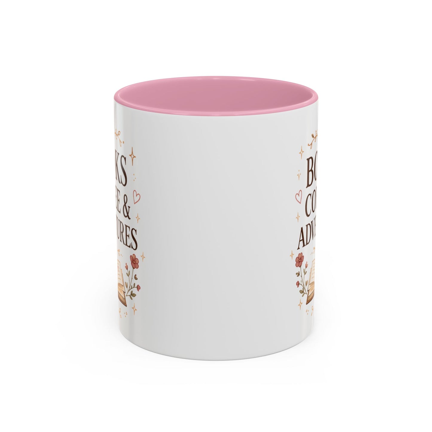 Books, Coffee & Adventures Mug — Cozy Reading Gift (11oz/15oz)