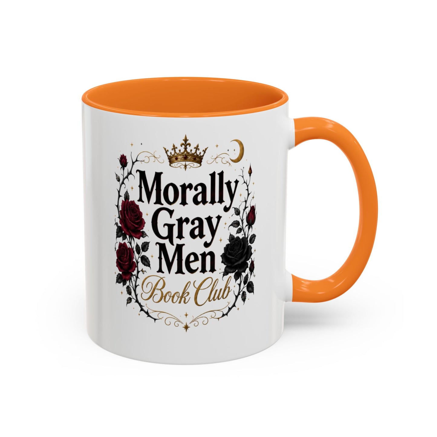 Morally Gray Men Book Club Mug — 11oz & 15oz Floral Gothic Coffee Cup