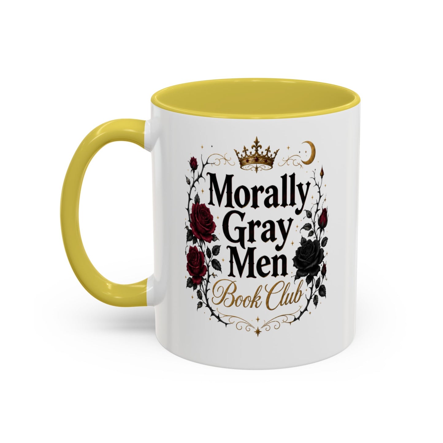 Morally Gray Men Book Club Mug — 11oz & 15oz Floral Gothic Coffee Cup