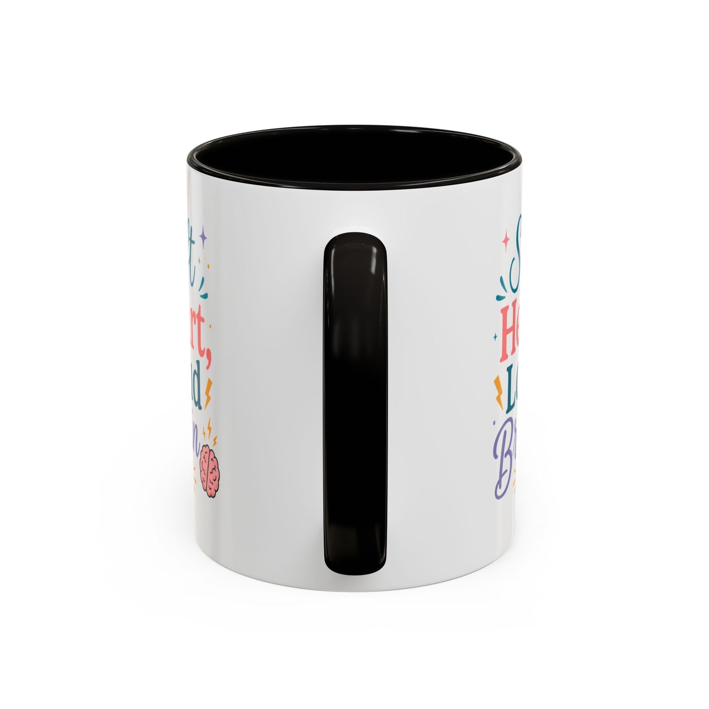 Soft Heart Loud Brain Coffee Mug — Colorful 11oz & 15oz Ceramic Mug
