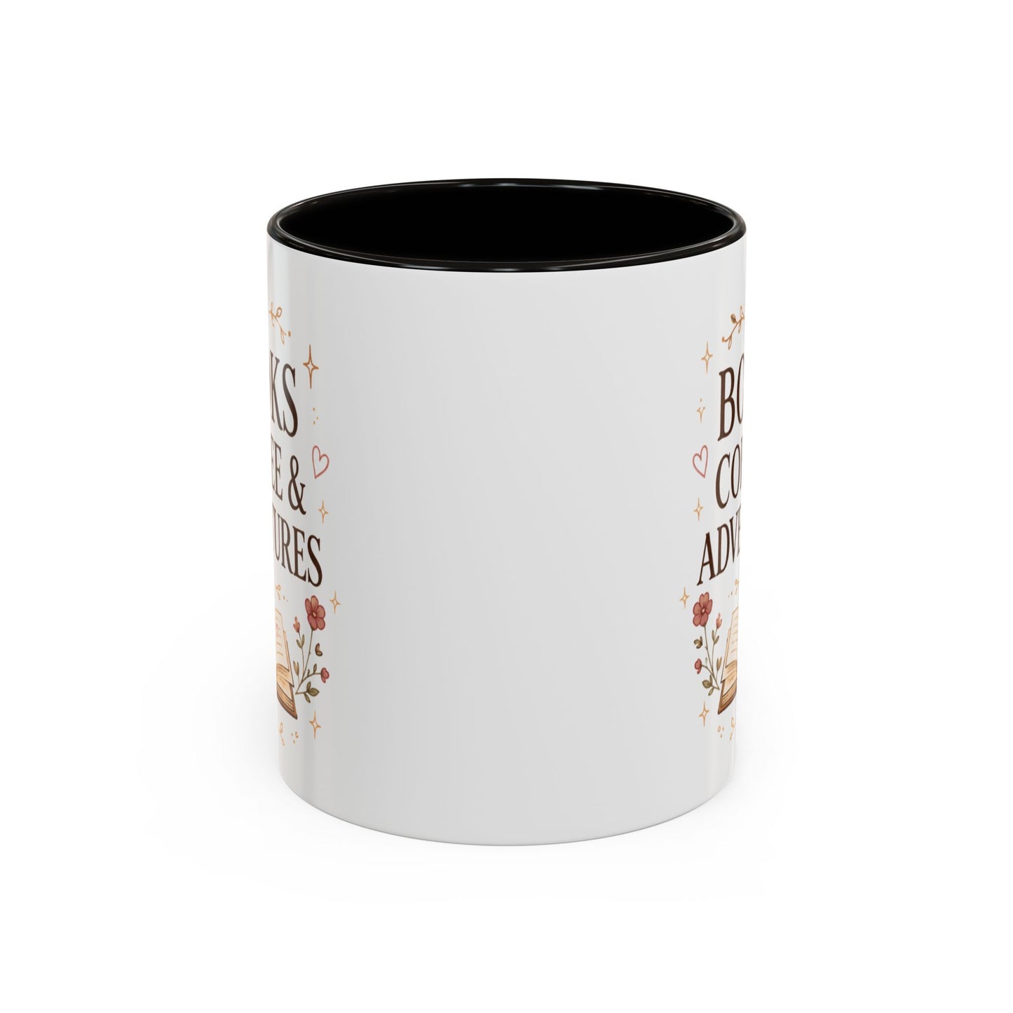 Books, Coffee & Adventures Mug — Cozy Reading Gift (11oz/15oz)