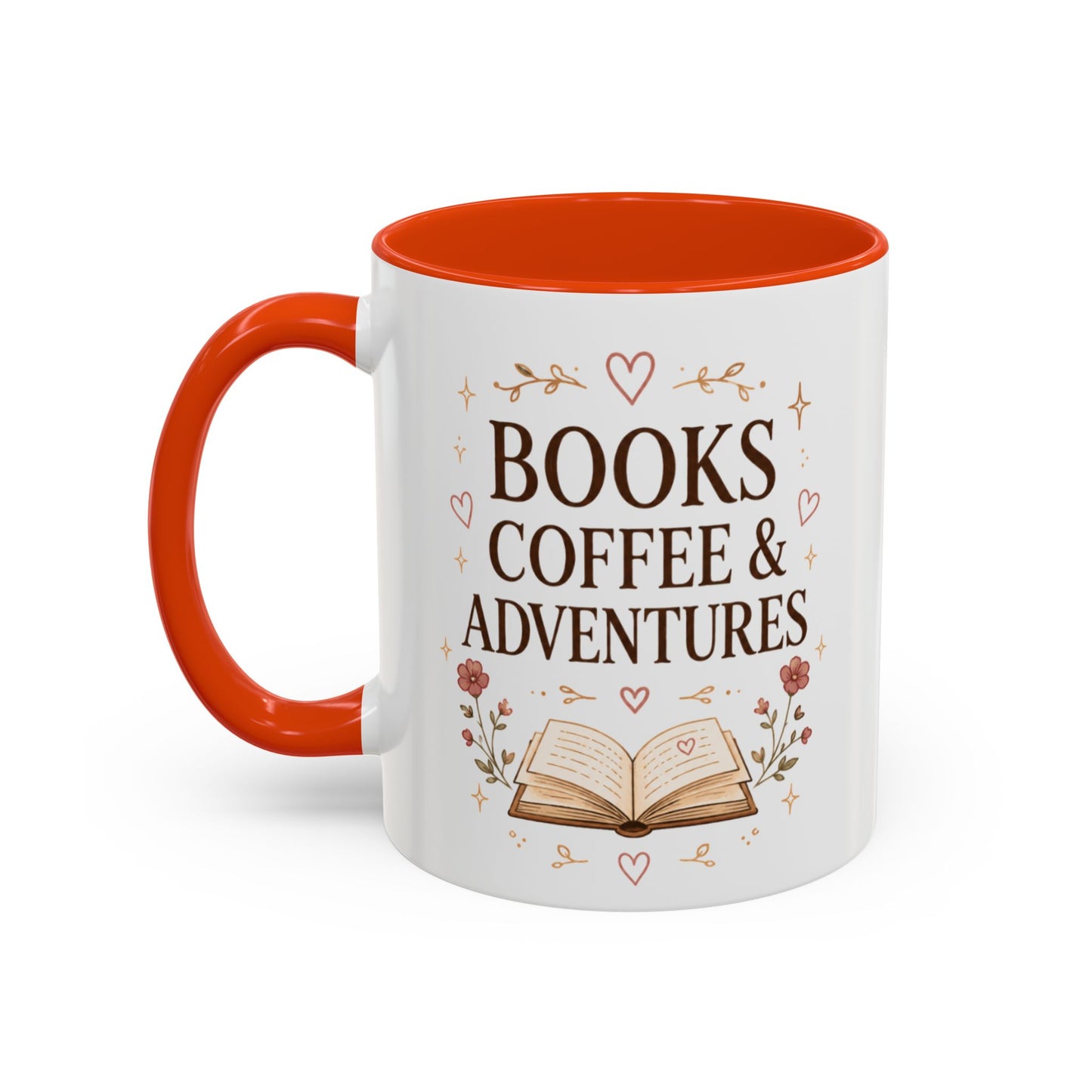 Books, Coffee & Adventures Mug — Cozy Reading Gift (11oz/15oz)
