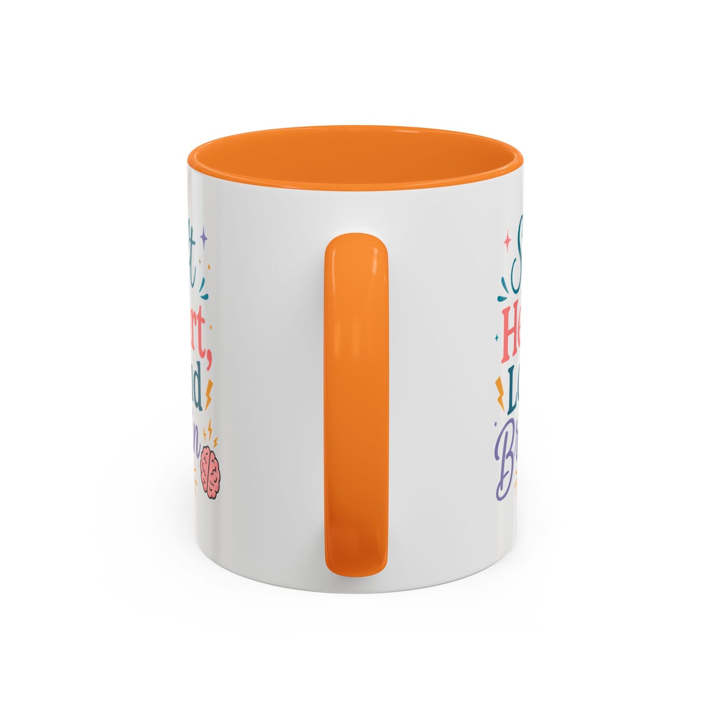 Soft Heart Loud Brain Coffee Mug — Colorful 11oz & 15oz Ceramic Mug
