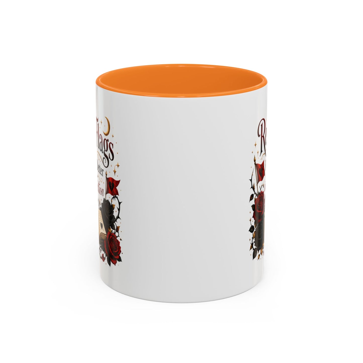 Book Lover Mug — "Red Flags Read Better in Fiction" Ceramic Coffee Cup (11oz/15oz)
