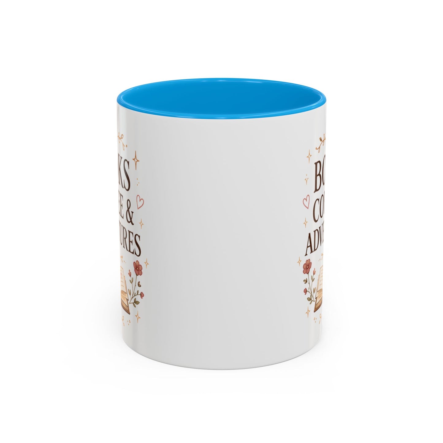 Books, Coffee & Adventures Mug — Cozy Reading Gift (11oz/15oz)