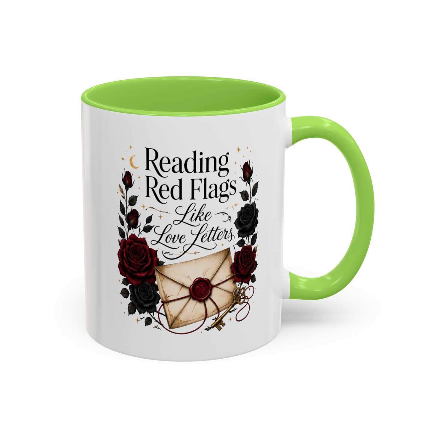 Reading Red Flags Like Love Letters Mug