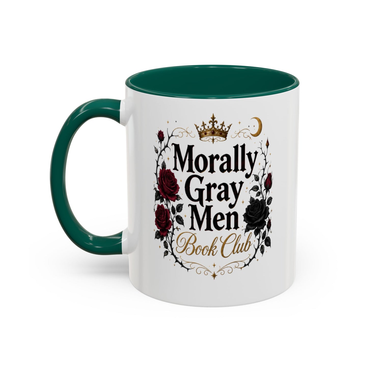 Morally Gray Men Book Club Mug — 11oz & 15oz Floral Gothic Coffee Cup