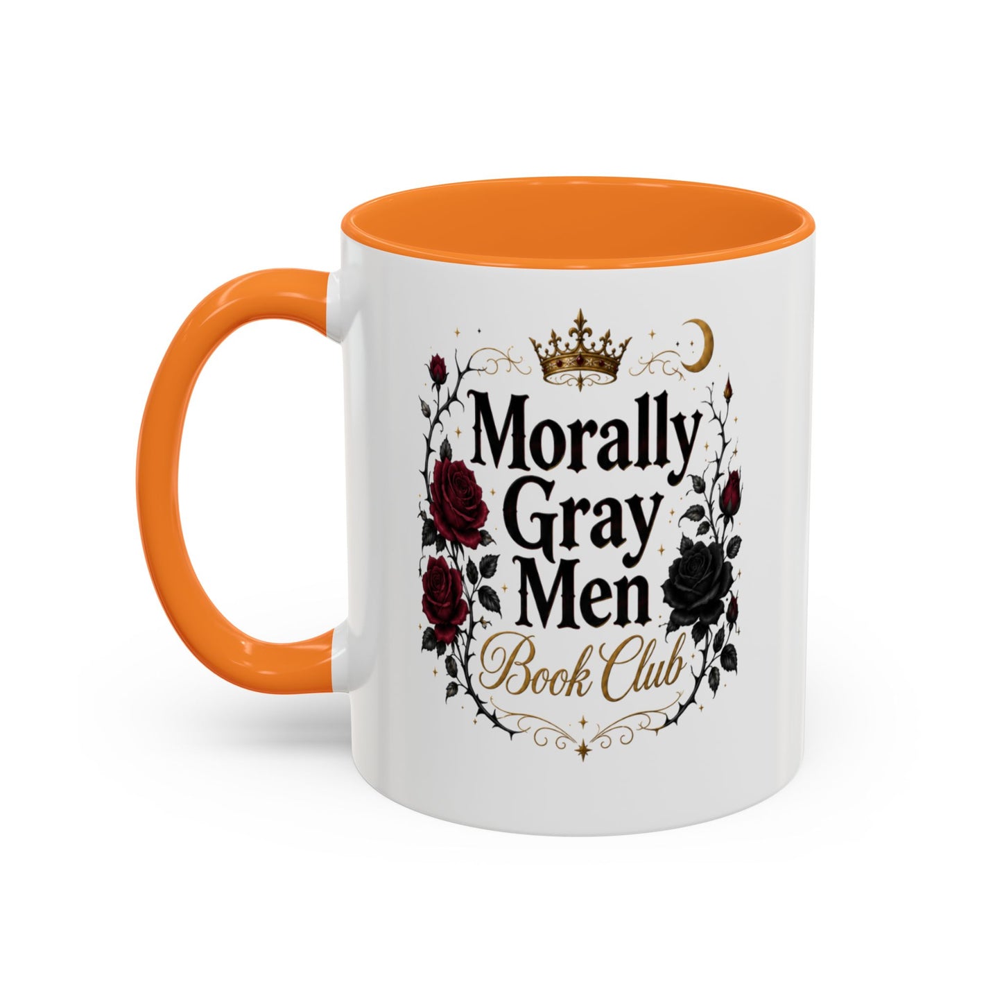 Morally Gray Men Book Club Mug — 11oz & 15oz Floral Gothic Coffee Cup