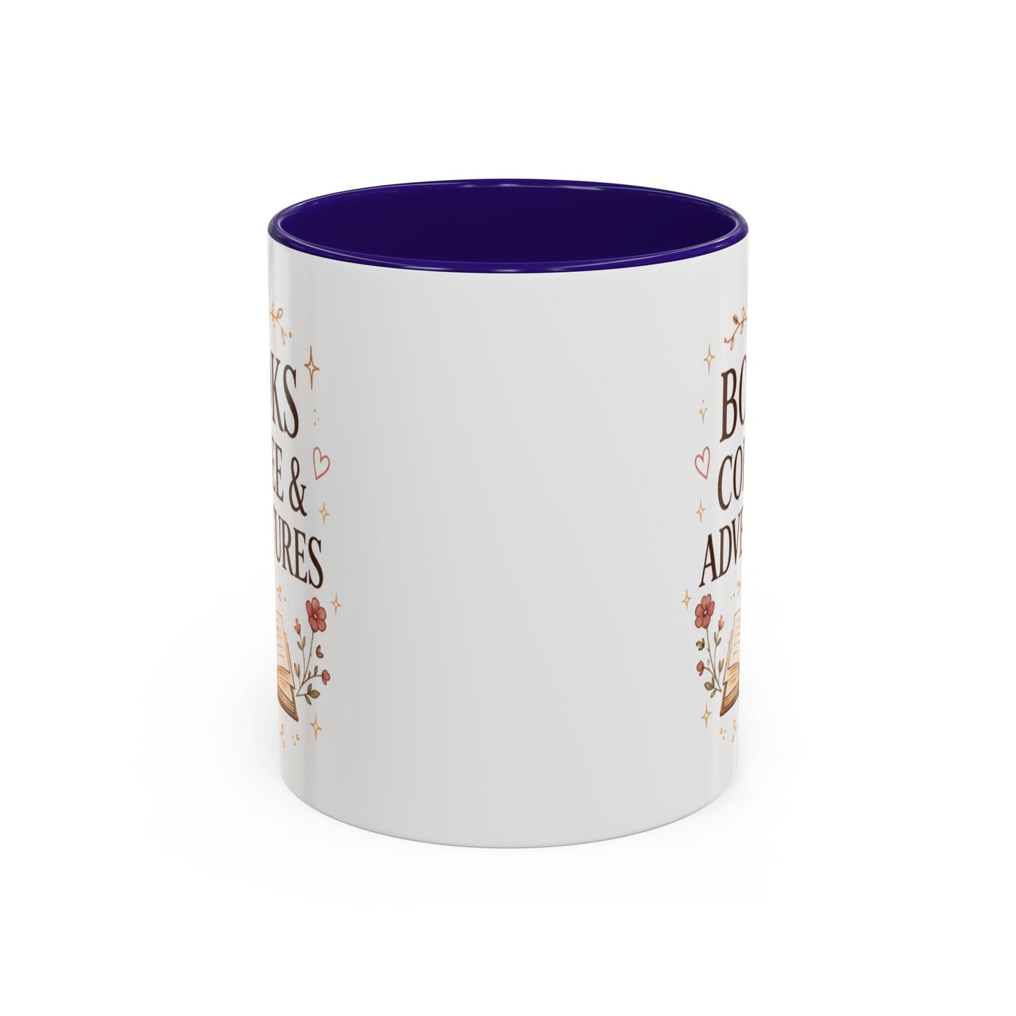 Books, Coffee & Adventures Mug — Cozy Reading Gift (11oz/15oz)