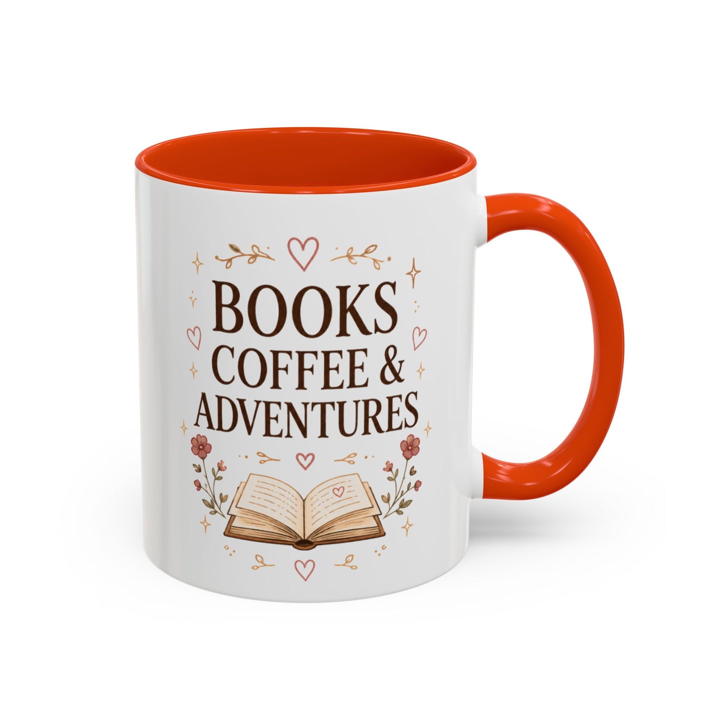 Books, Coffee & Adventures Mug — Cozy Reading Gift (11oz/15oz)