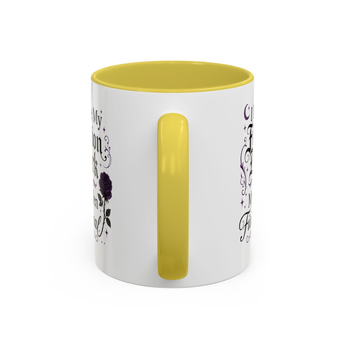 Fiction Dark Coffee Mug — "I Like My Fiction Dark & My Men Fictional" (11oz/15oz)