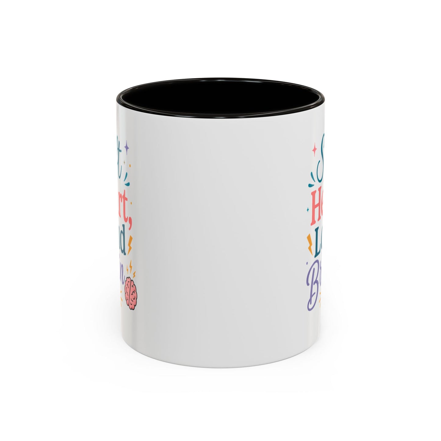 Soft Heart Loud Brain Coffee Mug — Colorful 11oz & 15oz Ceramic Mug