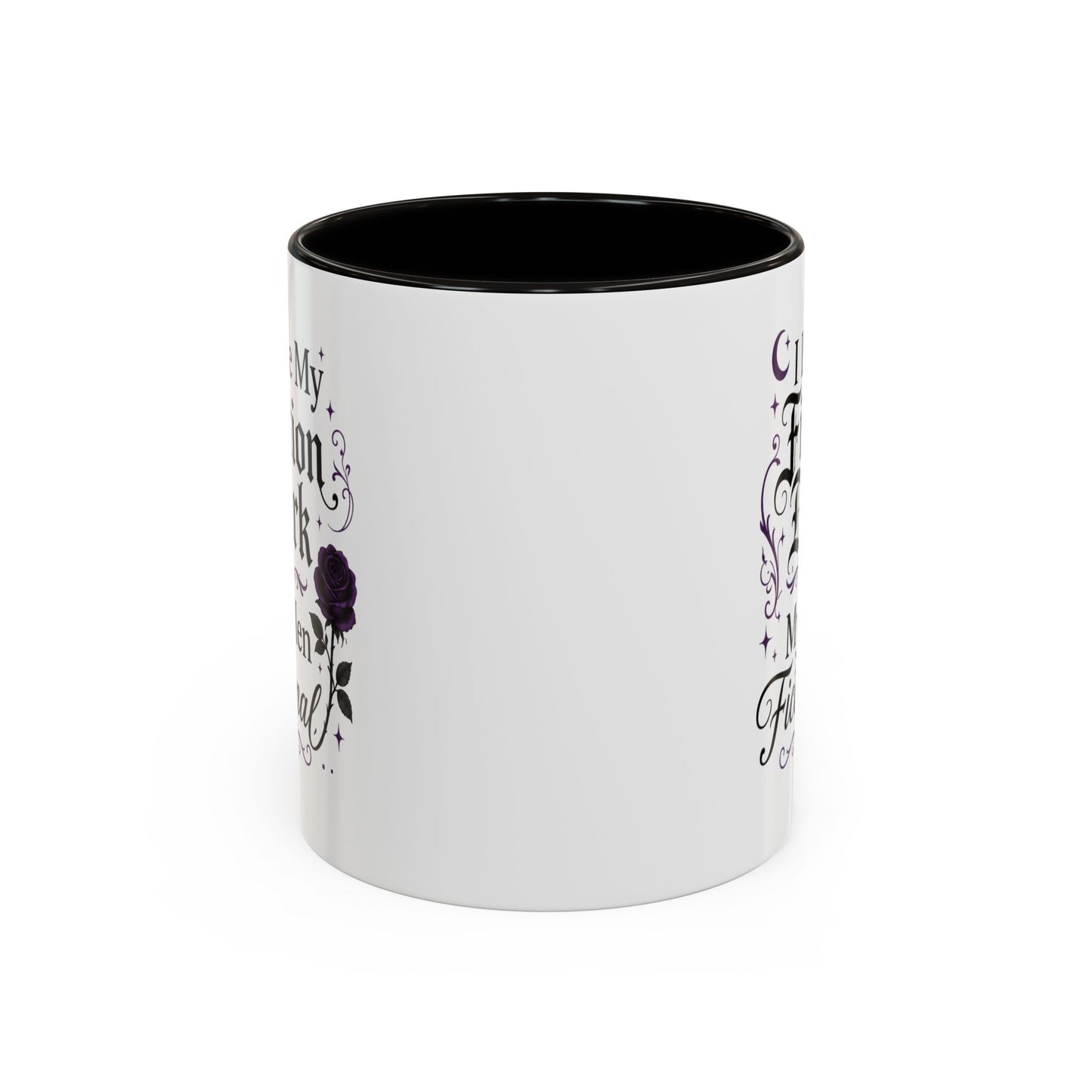 Fiction Dark Coffee Mug — "I Like My Fiction Dark & My Men Fictional" (11oz/15oz)
