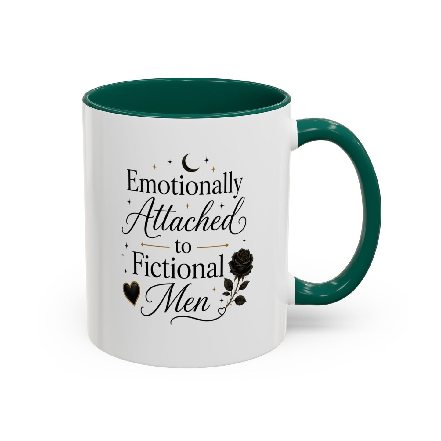 Emotionally Attached to Fictional Men Ceramic Mug — 11oz/15oz